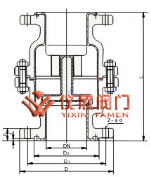 襯氟立式止回閥