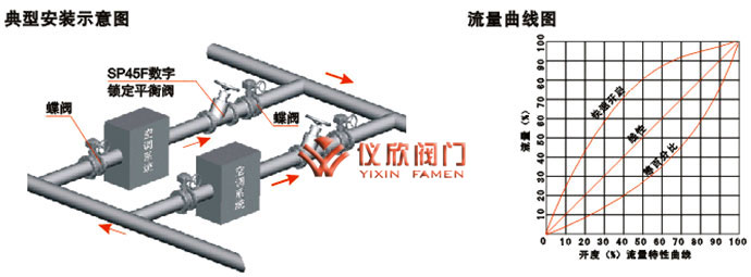 SP45、SP15數(shù)字鎖定平衡閥安裝示意圖