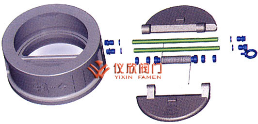 H76對(duì)夾蝶式止回閥